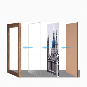 Cadre photo en bois de manguier brun massif fait à la main, rustique et moderne, décoration de table, décoration de la maison, cadeau de mariage, montage mural, montage au sol, cadre en bois - Product Image 4