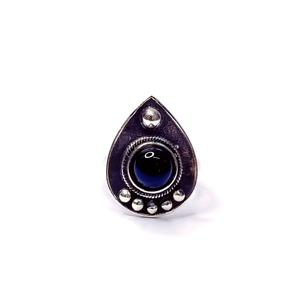 Bague de mode en onyx noir (5,2 grammes) - Product Image 1