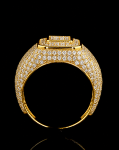 Anillo de boda exclusivo con diamante cultivado en laboratorio, engaste de canal en oro macizo, joyería de lujo para aniversario, regalo para hombre - Product Image 2