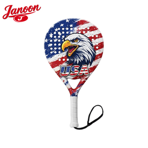 High Quality Padel Racket Carbon Fiber Paddle Racquet Custom Logo Professional Padel Tennis Rackets Lightweight Carbon Fiber - Product Image 1
