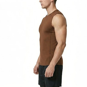 <b>Men</b> Sleeveless Compression Shirt <b>Stretch</b> Fit Moisture Wicking Comfortable Wear For Running Fitness And Outdoor Activities - Product Image 6