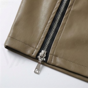 Jupe crayon mini en similicuir taille haute pour femme avec nœud décoratif et fermetures éclair latérales, style sexy toutes saisons - Product Image 6