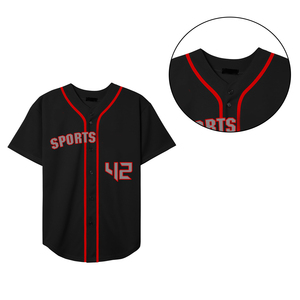 Camiseta Deportiva de Béisbol de Manga Corta para Verano 2026, Personalizada con Impresión por Sublimación, 100% Poliéster, Transpirable, de Secado Rápido, Tallas Grandes - Product Image 6