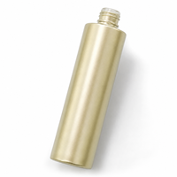 Bouteille cosmétique cylindrique personnalisée en PET de 5 ml à 2000 ml, couleur or champagne nacré, avec pulvérisateur pour toner et brume corporelle, certifiée ISO, Vietnam