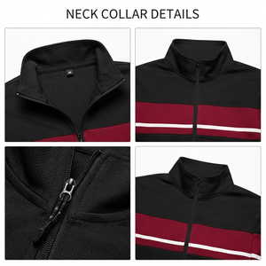 Men's Breathable Fleece Streetwear Winter Tracksuit 2-piece <b>Set</b> Zip-up Hoodie & With Elastic Waist 100% Cotton Cheap Tracksuit - Product Image 5