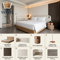 Solution de mobilier clé en main Vantel pour l'installation de meubles de chambre d'hôtel et les projets de construction hôtelière