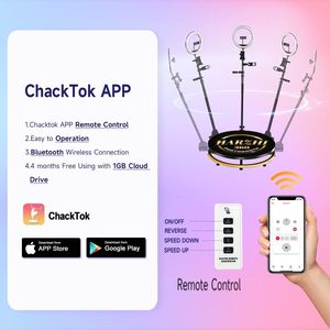 บูธถ่ายภาพ 360 องศา 80 ซม. + แบตเตอรี่ 24V, บูธถ่ายภาพสโลว์โมชั่น 360 องศา 31.5 นิ้ว พร้อมเคสแบบรังผึ้ง เครื่องถ่ายภาพหมุนอัตโนมัติ 360 องศา - Product Image 2