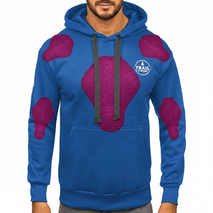 Hoodie de moto unisexe noir personnalisé OEM, homologué CE, grande taille, avec protection, coupe-vent et respirant - Product Image 4