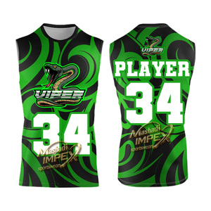 Uniformes de Fútbol Americano sin Mangas con Tecnología de Sublimación Vibrante, Personalizados, Transpirables, de Secado Rápido y Antibacterianos, Conjunto de Entrenamiento 7v7 - Product Image 3