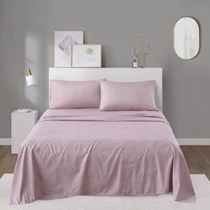 Juego de Sábanas y Fundas de Almohada de Microfibra Estampadas de Tamaño Completo - Product Image 1
