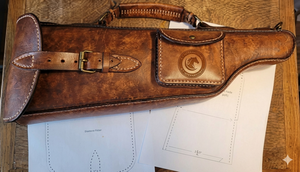 Étui de transport pour selle de cheval en cuir avec sangle réglable, équipement d'équitation western, équipement équestre, étui de rangement - Product Image 2