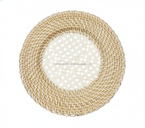 จานรองแก้วหวายสุดหรู ทำด้วยหวายธรรมชาติ สำหรับการจัดโต๊ะที่มีสไตล์ นำเสนอโดยผู้จัดจำหน่ายขายส่งที่เชื่อถือได้ - Product Image 4
