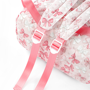 Factory Wholesale Low Moq Custom Quilting Bags Kids Toddler Cute School Bag New Fashion Floral Bow Printed Quilted <b>Backpacks</b> - Product Image 4