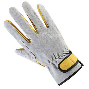 Strong Durable Leather Safety Gardening <b>Gloves</b> For General Gardening Outdoor Tasks And Yard Work - Product Image 4