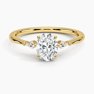 Elegant Bridal Engagement <b>Ring</b> Gold Tone with Sparkling Diamond Style <b>Crystal</b> Romantic Proposal Jewelry for Women - Product Image 3