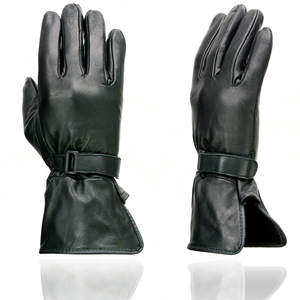 ถุงมือหนังน้ำหนักเบาสีดำสำหรับผู้หญิงแซมโรซ สปอร์ตส์ - Product Image 4