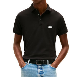 Polo en piqué ajusté pour homme, modèle 1985, le plus vendu, en coton biologique respirant, personnalisable, classique et décontracté, avec logo brodé - Product Image 1