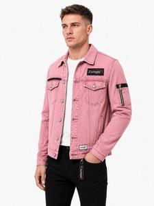 High Quality Eco-Friendly Windproof Breathable <b>Men</b> <b>Denim</b> <b>Jacket</b> Casual Street Style Durable Cotton Construction Versatile Front - Product Image 3