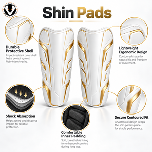 Protective <b>Shin</b> <b>Pads</b> Featuring Cushioned Interior Strong Shell Construction And Comfortable Fit For Regular Sports Activities - Product Image 6