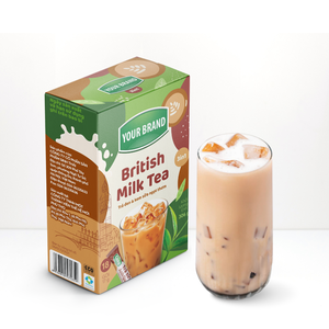 Té Helado en Polvo de Marca Privada, Bebidas Exóticas Personalizadas, Cajas de Papel Dúplex, Empaque en Barra 4 en 1, Té de Leche con Coco y Matcha - Product Image 6