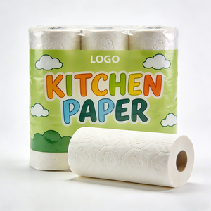 Soft Virgin Kitchen Paper Towel 2 Ply Commercial Kitchen Paper <b>Roll</b> High Quality Kitchen Paper Towel Supplier Manufacturer - Product Image 3