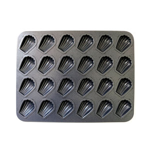 Molde Antiadherente de PTFE Estilo K-Food para 25 Mini Madeleines, 26x34cm, para Pasteles Gourmet, Elección Profesional del Repostero - Product Image 1
