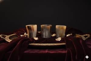 Polished Eco-Friendly Drinking <b>Glasses</b> Made From Natural Buffalo Horn Huge Assortment of Sizes and Styles for Bars and <b>Pubs</b> - Product Image 6