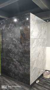 Losa de Porcelana de Lujo con Diseño de Vetas Simétricas de 800x1600 mm, Acabado Brillante, para Paredes Decorativas y Pisos de Vestíbulos de Hoteles - Product Image 4