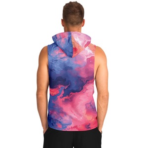 New Arrival Sublimation Sleeveless Hoodie 100% Cotton Winter Plain Dyed Durable Stylish Design <b>Mens</b> Hoodie - Product Image 2