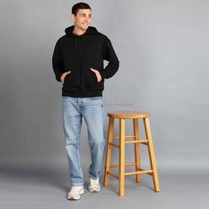 Nardon Apparel Hiver Lourd Épais Solide Couleur Hoodies Unisexe Coton Polaire Imprimé Personnalisé OEM Service Sweatshirt Hommes - Product Image 1