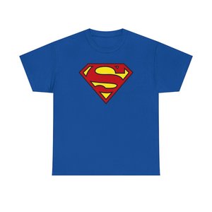 Camiseta de Manga Corta para Hombre con Logotipo de Superman, Corte Regular, Algodón Jersey, Cuello Redondo, Estilo Casual, Diseño con Estampado Frontal - Product Image 2