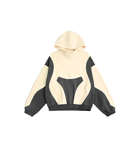 Sudadera con Capucha Extra Grande Personalizada OEM para Hombre, Manga Raglán, Estampado en Serigrafía, Algodón Tejido Negro, Ropa de Otoño, Corte Regular - Product Image 1
