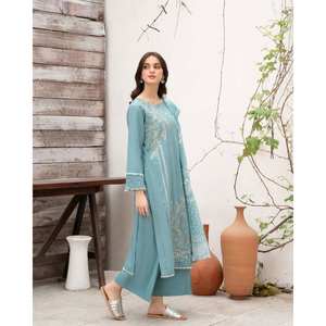 ชุดสูทสำหรับปาร์ตี้ของผู้หญิงพร้อม dupatta ล่างด้านบนเพื่อลุคที่หรูหรา - Product Image 5