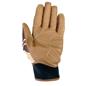 Baseball Batting Gloves Leather Full Finger Pitcher Right-Handed Camouflage <b>Duck</b> Design Non-Slip <b>Hook</b> Loop Closure Outdoor Use - Product Image 3