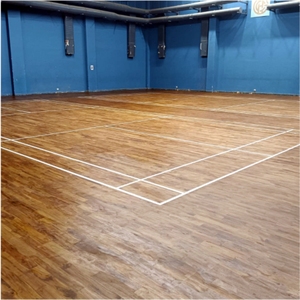 Revêtement de sol en bois professionnel pour terrain de badminton intérieur, surface antidérapante, sol sportif en bois - Product Image 2
