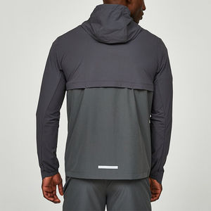 Chaqueta Cortavientos con Capucha para Hombre, de Nailon de Buena Calidad, Impermeable, Transpirable, Informal y de Secado Rápido - Product Image 2