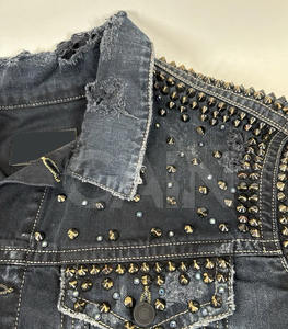 แจ็คเก็ตยีนส์ผู้ชายพิมพ์โลโก้ตามสั่ง คุณภาพสูง ราคาประหยัด มีไซส์ใหญ่พิเศษ แจ็คเก็ตยีนส์ฤดูหนาวสำหรับผู้ชายแบบสั่งทำ - Product Image 4