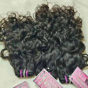 Extensions de cheveux naturels indiens Remy noirs et bruns, double trame, qualité 12A, non traités, cuticules alignées, prêts à la permanente - Product Image 1