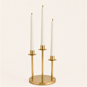 Modern 3-Arm <b>Gold</b> <b>Candelabra</b> Metal Candle Holder Wholesale Luxury Taper Candlestick Stand for Wedding Table Centerpiece Hotel - Product Image 5
