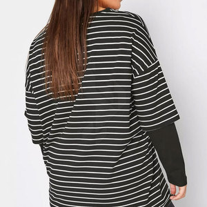 Women's <b>High</b> Quality Full Double Sleeves T Shirt Breathable Cotton Long Sleeve Casual Fashion Daily Wear Modern Clothing <b>Top</b> - Product Image 3