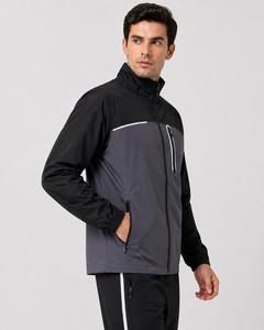 <b>Long</b> Sleeve <b>Men's</b> Stand Collar Zipper Up Gym <b>Jackets</b> Athletic Workout Fitness Training Jogging Running Wear Outerwear <b>Jacket</b> <b>Men</b> - Product Image 4