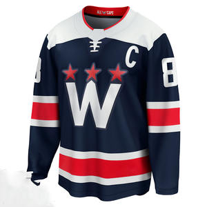 Ensemble de maillots de hockey sur glace personnalisés par sublimation, respirants, fabrication OEM ODM, vente en gros directe d'usine - Product Image 5