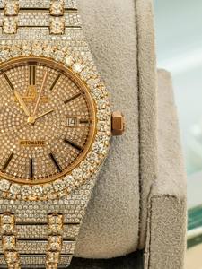 Montre de luxe pour homme en acier inoxydable avec mouvement automatique ETA, style hip-hop, sertie de moissanite, avec boîte - Product Image 3