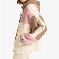 Blouson Bomber d'Hiver Personnalisé pour Femme avec Logo OEM, en Coton Tissé Lourd, Doux, Imperméable et Respirant, Style Teddy Sherpa, Collection 2026
