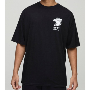 Camiseta Oversize de Algodón para Hombre con Hombros Caídos, Estampado Gráfico, Manga Corta, Estilo Casual Holgado, Top Urbano - Product Image 3