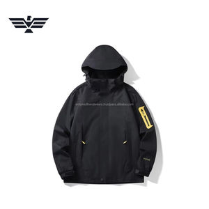 Veste utilitaire d'extérieur pour homme, logo personnalisé, toile fine, devant haut de gamme, imperméable, coupe-vent, service OEM, couleur contrastée - Product Image 5