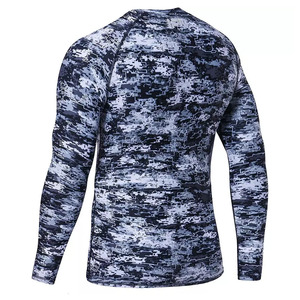 เสื้อรัดกล้ามเนื้อแขนยาวสำหรับ MMA แบบยูนิเซ็กซ์ ผลิตจากโพลีเอสเตอร์/ไนลอนที่เป็นมิตรต่อสิ่งแวดล้อม ระบายอากาศได้ดี เหมาะสำหรับการฝึกซ้อม พร้อมรับสกรีนโลโก้ - Product Image 3