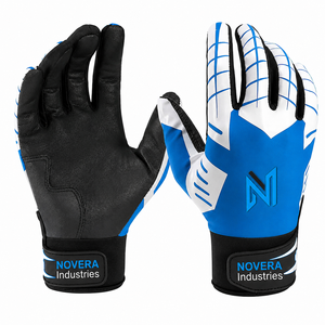 NOVERA INDUSTRIES Latest Trending Design Children's Unisex Batting <b>Gloves</b> Sheepskin Genuine Leather <b>Baseball</b> Softball Custom - Product Image 5