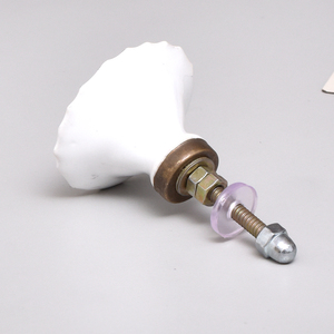 Boutons de meubles en céramique en vrac poignées de porte d'armoire en or boutons de tiroir d'armoire à fleurs pour CK-1711 de commode - Product Image 4