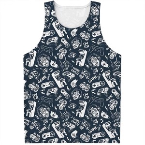 Camiseta sin mangas con estampado personalizado para hombre, camiseta de poliéster para gimnasio, entrenamiento, fitness, culturismo, chaleco informal de verano para la playa - Product Image 5